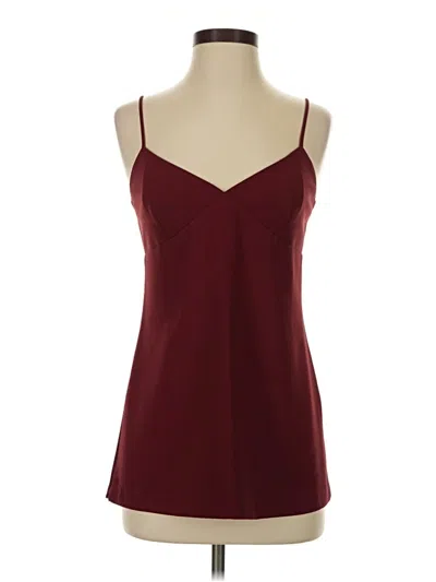Pre-owned Bcbg Tank Top Burgundy Strapless Neckline Tops