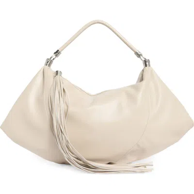 Bcbg Tassel Water Repellent Shoulder Bag In Brown