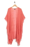Bcbg Textured Weave Open Front Duster