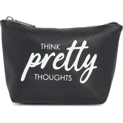 Bcbg Think Pretty Thoughts Cosmetic Case In Black