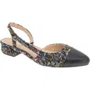 Bcbg Tillie Slingback Cap Toe Pump In Multi Boucle