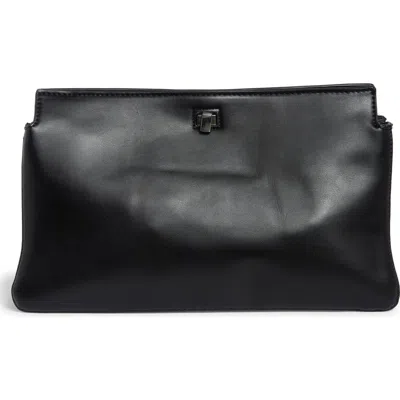 Bcbg Triplex Faux Leather Clutch In Black