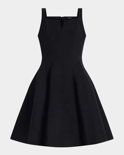BCBG TULIP PLEATED FIT-&-FLARE DRESS