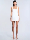 Bcbg Twill Mini Dress In White