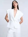 Bcbg Twill Vest In White