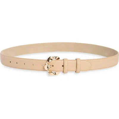 Bcbg Twisted Buckle Belt In Brown