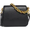 Bcbg Twisted Top Handle Saddle Bag In Black