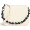 Bcbg Twisted Top Handle Saddle Bag In Neutral