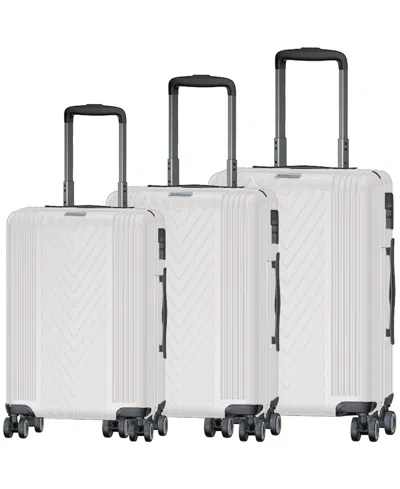 Bcbg Vibes 3 Piece Luggage Set In White