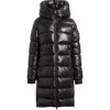 Bcbg Water Resistant Hooded Puffer Coat In Black