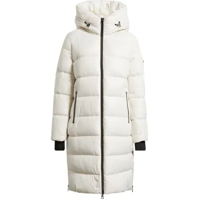 Bcbg Water Resistant Hooded Puffer Coat In White