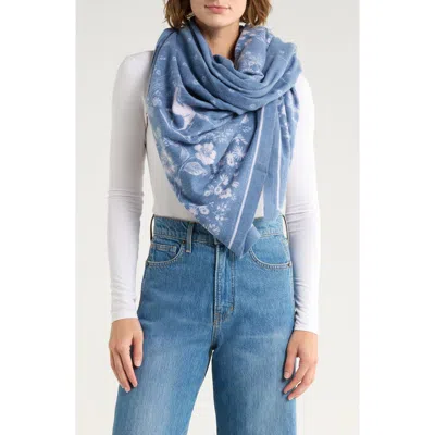 Bcbg Western Nights Feather Soft Scarf In Blue