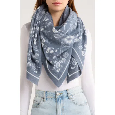 Bcbg Western Nights Feather Soft Scarf In Gray