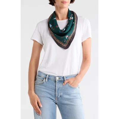 Bcbg Whimsical Square Scarf In Teal Multi