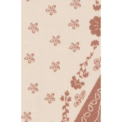 Bcbg Whipstitch Bandana Triangle Scarf In Ivory Neutral