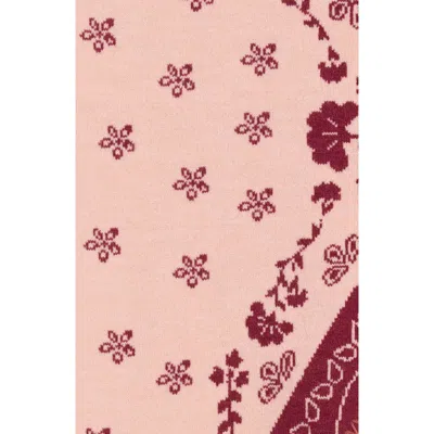 Bcbg Whipstitch Bandana Triangle Scarf In Light Pink