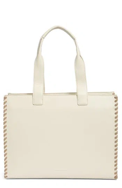 Bcbg Whipstitch Tote Bag In Orange