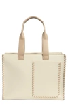 Bcbg Whipstitch Tote Bag In Neutral Combo
