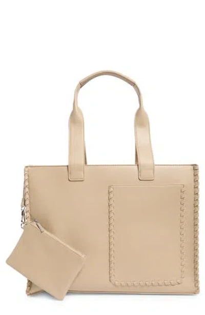 Bcbg Whipstitch Tote Bag In Neutral
