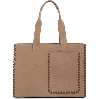 Bcbg Whipstitch Tote In Mushroom