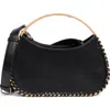 Bcbg Wicker Whipstitch Tote Bag In Black