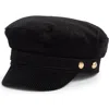 Bcbg Wide Wale Corduroy Skipper Cap In Black
