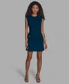 Bcbg Iconic Stretch Asymmetric Minidress In Blue