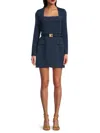 Bcbg Women's Belted Sheath Minidress In Blue