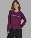 Bcbg Women's Bon Chic Genre Long Sleeve Sweater In Burgundy