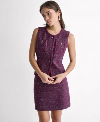 Bcbg Women's Braided Sleeveless Vest In Purple