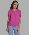 Bcbg Women's Button Front Top In Pink