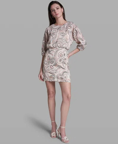 Bcbg Women's Chiffon Mini Dress In Multi