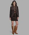 Bcbg Women's Corduroy Double Breasted Jacket In Brown