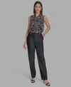 Bcbg Women's Denim Straight Leg Pants In Gray
