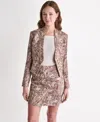 Bcbg Women's Draped Collar Open-front Jacket In Multi