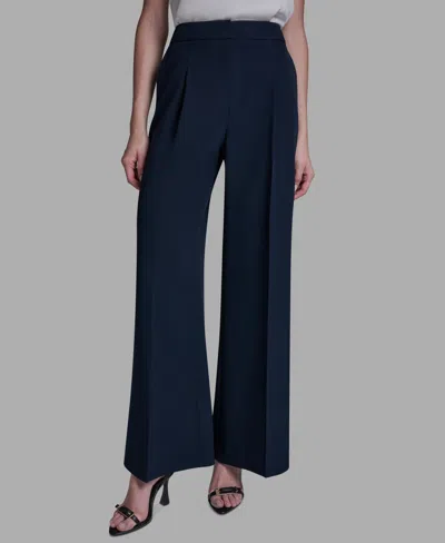Bcbg Women's High Rise Wide Leg Pants In Blue