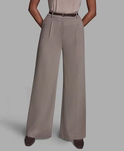 Bcbg Women's High-rise Wide-leg Pants In Brown