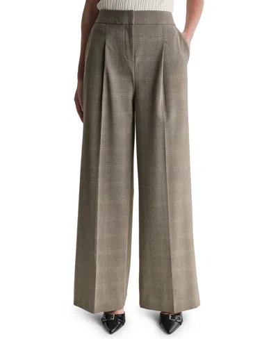Bcbg Women's High-rise Wide-leg Pants In Gray