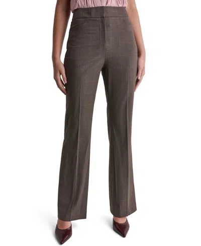 Bcbg Women's High-waisted Flare Pants In Brown