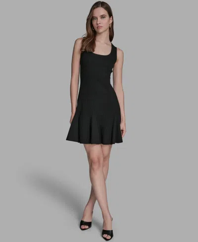 BCBG WOMEN'S KNIT LUREX SWEATER DRESS