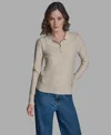 Bcbg Women's Long Sleeve Collared Top In Brown