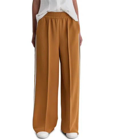 Bcbg Women's Mid-rise Solid Wide-leg Track Pants In Brown
