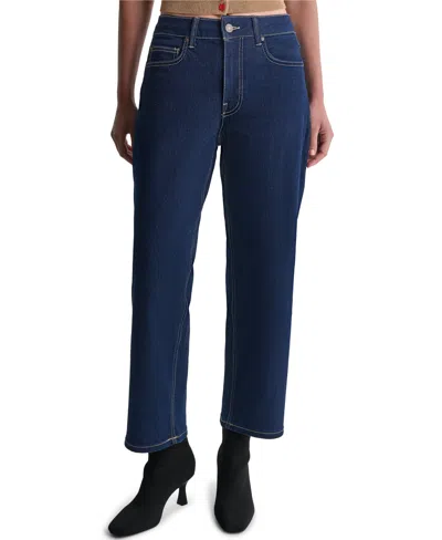 Bcbg Women's Mid-rise Straight-leg Jeans In Blue