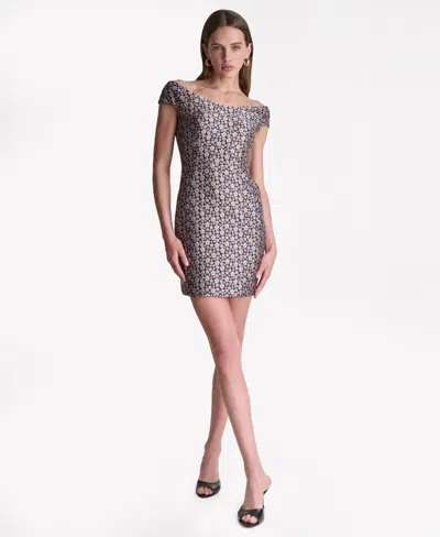 Bcbg Women's Off-shoulder Floral Mini Dress In Multi
