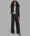 Bcbg Women's Padded Shoulder Open Front Jacket In Multi