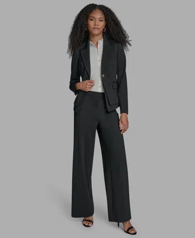 BCBG WOMEN'S ONE-BUTTON LAYERING JACKET