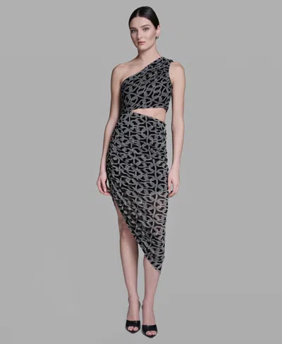 Bcbg Women's One-shoulder Midi Dress In Multi
