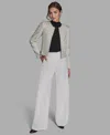 Bcbg Women's Open Front Sequin Jacket In White