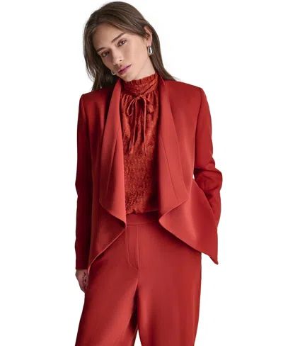 Bcbg Women's Open-front Collared Jacket In Red