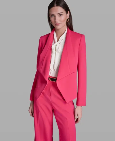 Bcbg Women's Open-front Collared Jacket In Pink